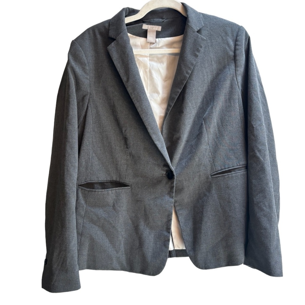 H&M Gray Women's Blazer Suit Jacket
